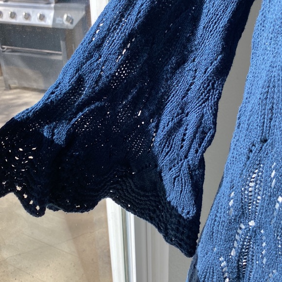 Navy long sweater Nouveaux L - Picture 3 of 5